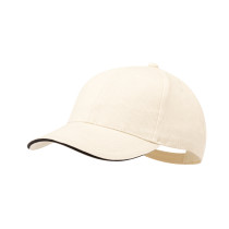 Gorra de 6 Paneles en Algodón Peinado Linnea