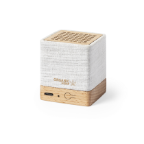 Altavoz Dorkin de cáñamo orgánico y madera natural