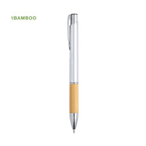 Bolígrafo Personalizable en ABS y Bambú con Clic Metálico
