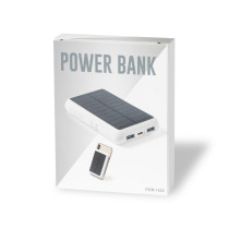 Power Bank de 8,000 mAh con Cargador Solar Maddy