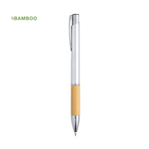 Bolígrafo Personalizable en ABS y Bambú con Clic Metálico